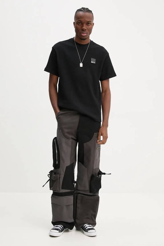 Bavlnené tričko Karl Lagerfeld Jeans A1M17049 čierna SS26