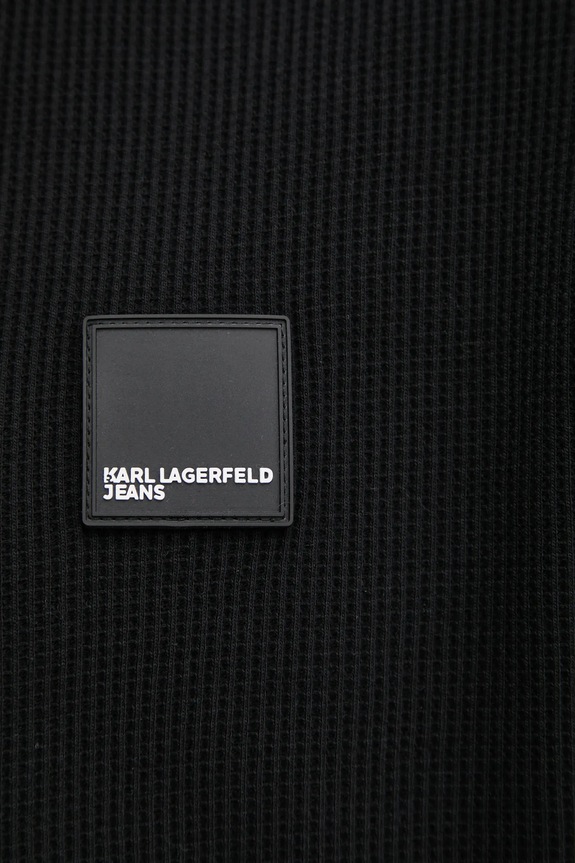 Bavlnené tričko Karl Lagerfeld Jeans A1M17049 čierna