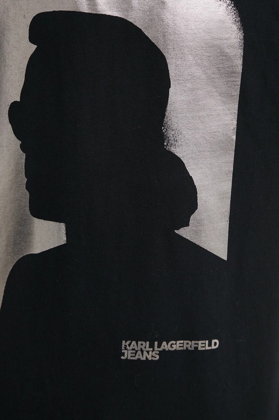 Karl Lagerfeld Jeans t-shirt bawełniany A1M17052 czarny