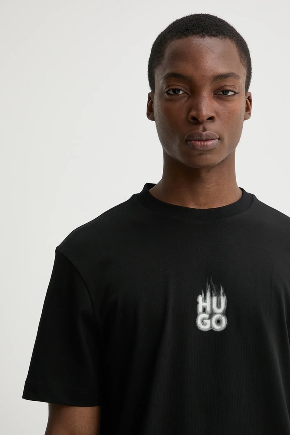 HUGO t-shirt czarny 50530434