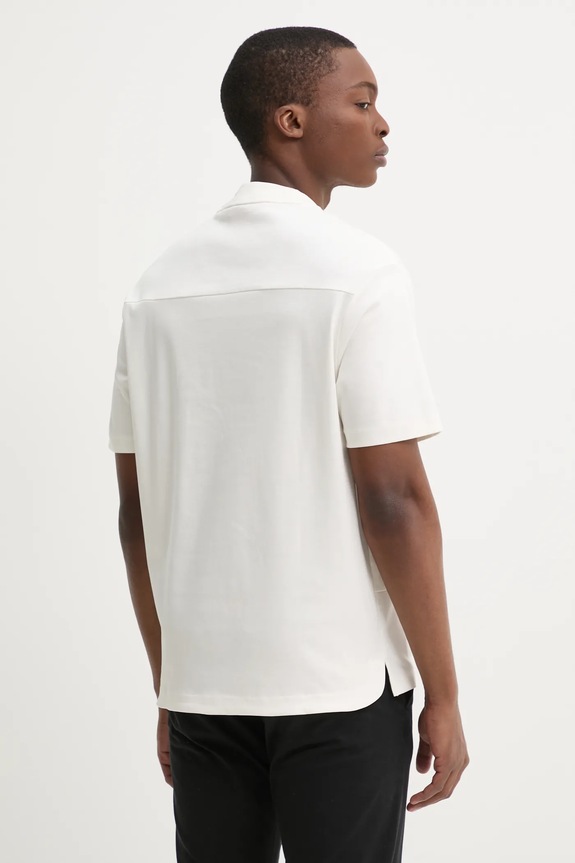 Odzież HUGO t-shirt bawełniany 50535499 beżowy