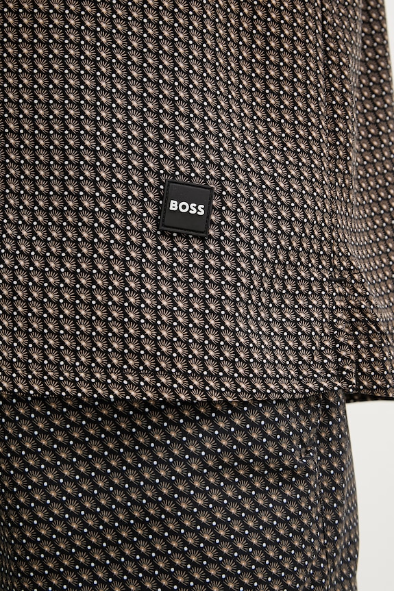 BOSS plážová košeľa pánska Beach Shirt 50535793 čierna
