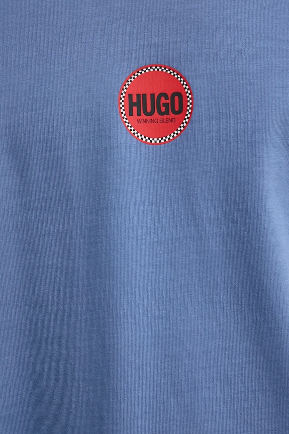 HUGO t-shirt bawełniany 50530647 niebieski