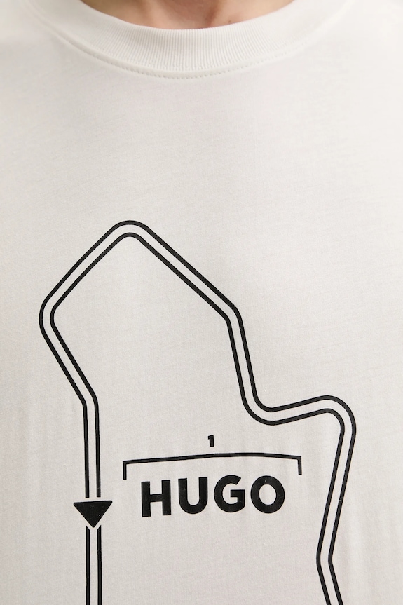 Pamučna majica HUGO 50531757 bijela