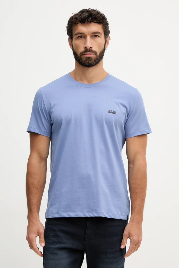 BOSS t-shirt Ανδρικό βαμβακερό T-ShirtRN 365 μπλε 50531401
