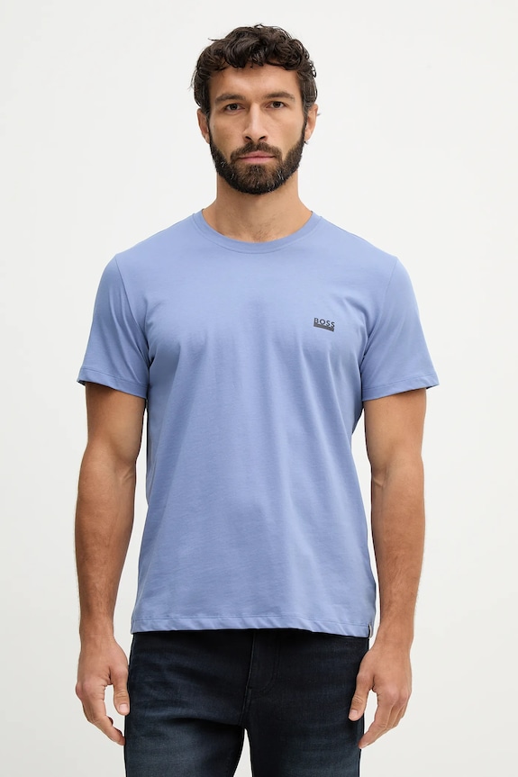 BOSS t-shirt Ανδρικό βαμβακερό T-ShirtRN 365 μπλε 50531401