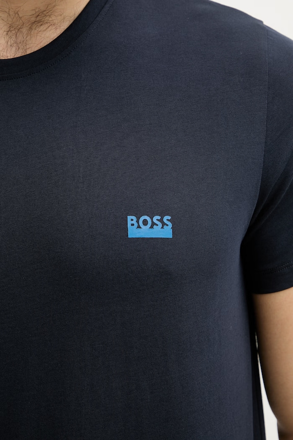 BOSS t-shirt ανδρικό βαμβακερό T-ShirtRN 365 50531401 σκούρο μπλε