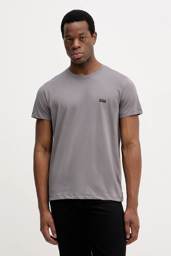 BOSS tricou bărbătesc din bumbac T-ShirtRN 365 gri 50531401