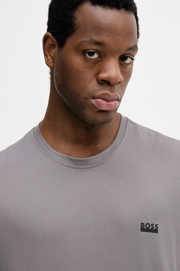 BOSS tricou bărbătesc din bumbac T-ShirtRN 365 gri 50531401