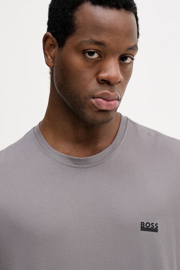 BOSS tricou bărbătesc din bumbac T-ShirtRN 365 gri 50531401