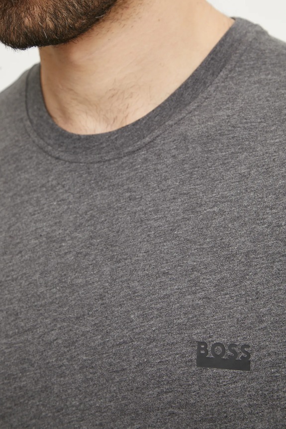 BOSS T-shirt męski bawełniany T-ShirtRN 365 50531401 szary