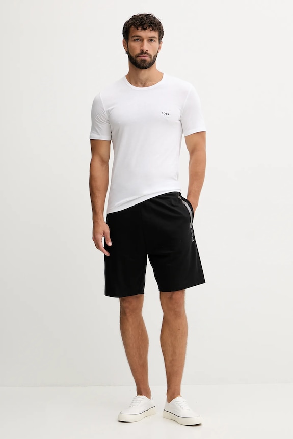 BOSS t-shirt męski bawełniany TShirtRN 3P Classic 3-pack bordowy 50532468