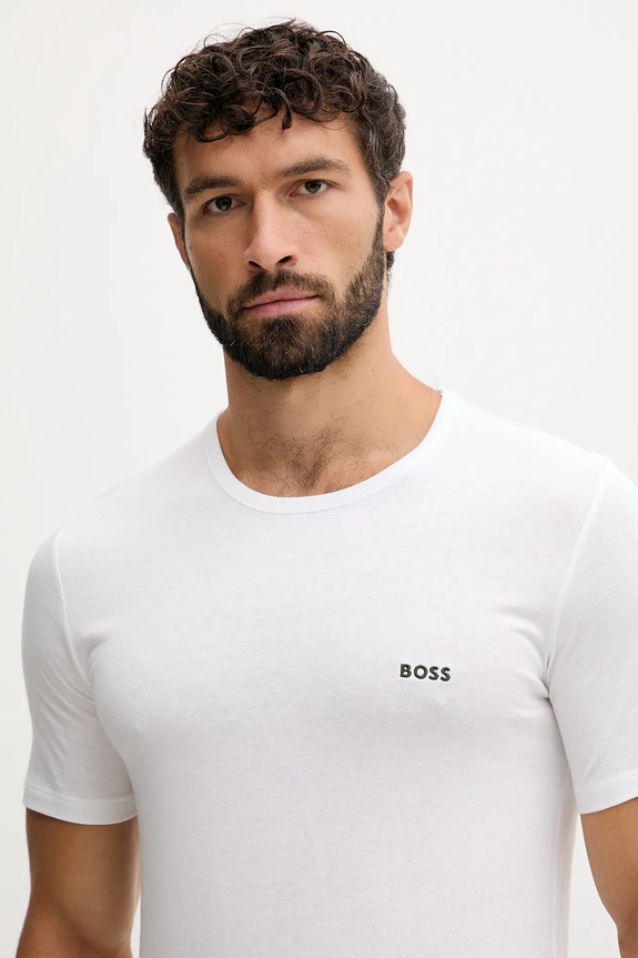 BOSS t-shirt męski bawełniany TShirtRN 3P Classic 3-pack 50532468
