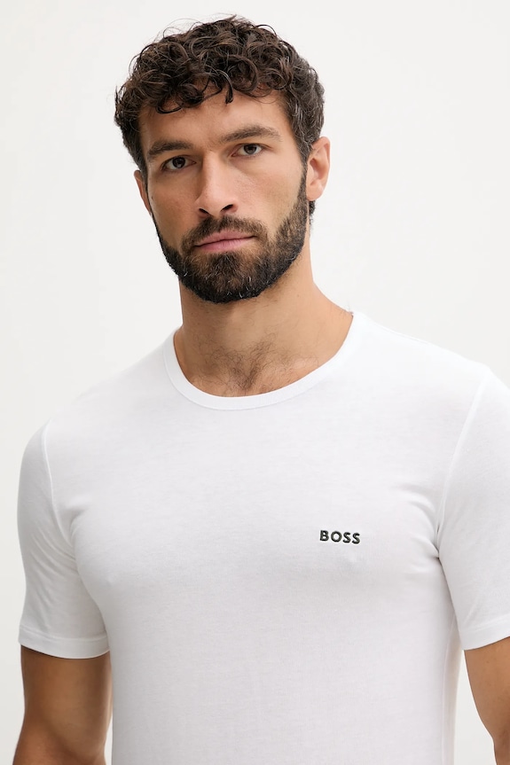 BOSS t-shirt męski bawełniany TShirtRN 3P Classic 3-pack 50532468