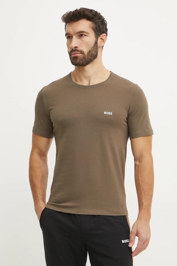 BOSS tričko pánské bavlněné TShirtRN 3P Classic 3-pack 50532468 černá SS26