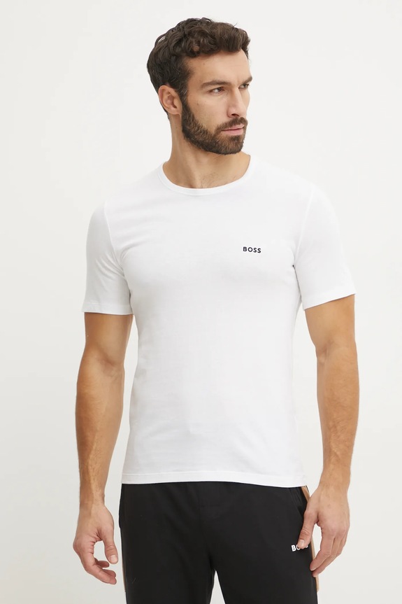 Oblečení BOSS tričko pánské bavlněné TShirtRN 3P Classic 3-pack 50532468 černá