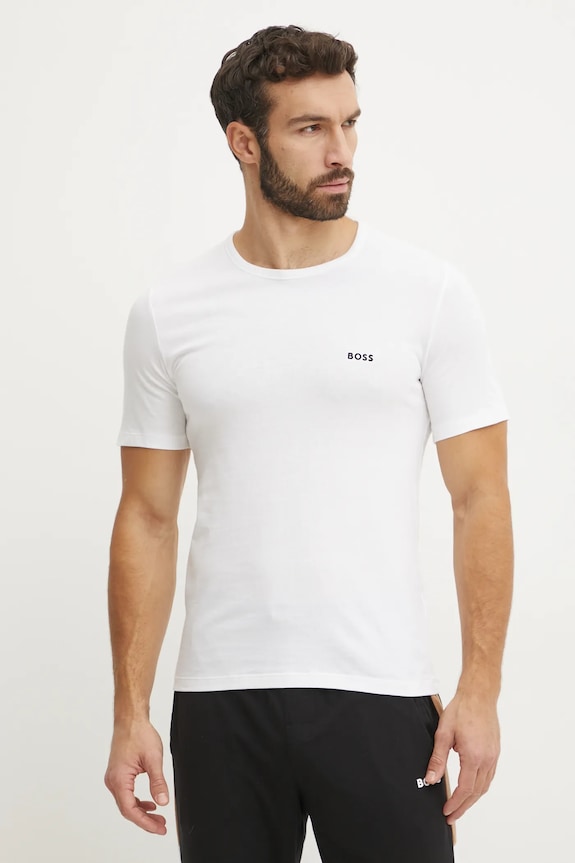 Oblečení BOSS tričko pánské bavlněné TShirtRN 3P Classic 3-pack 50532468 černá