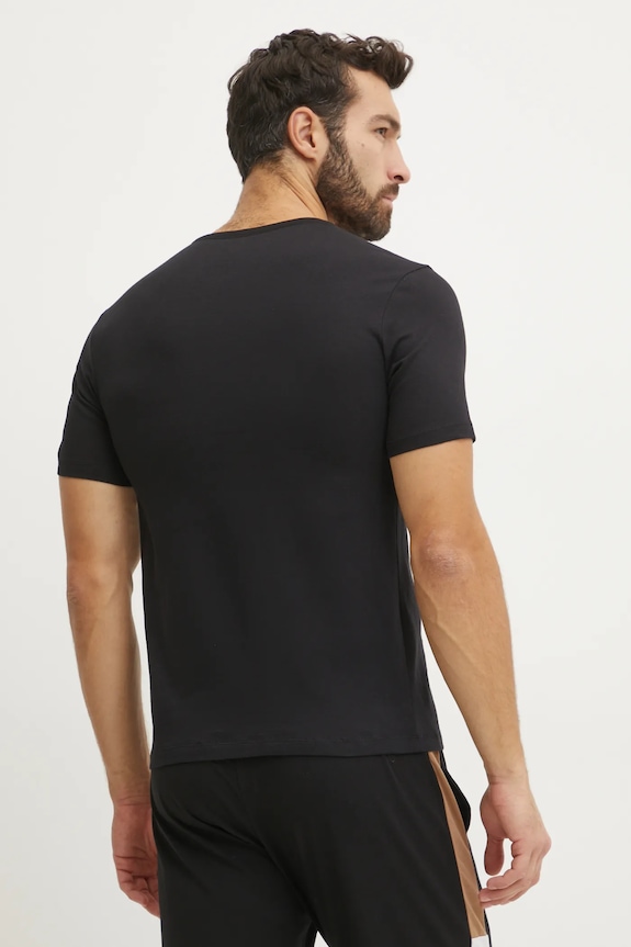 BOSS tričko pánské bavlněné TShirtRN 3P Classic 3-pack 50532468 černá