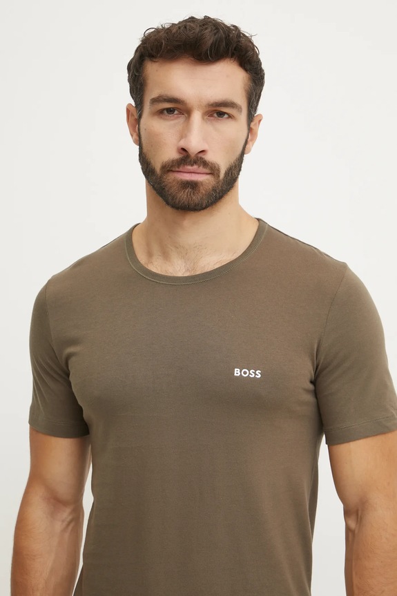 BOSS tričko pánské bavlněné TShirtRN 3P Classic 3-pack 50532468