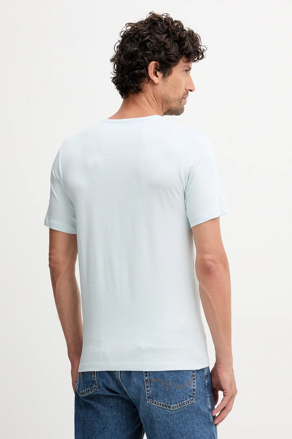 Bavlnené tričko BOSS 3-pak TShirtRN 3P Classic 50532470 modrá