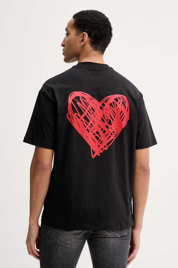 HUGO tricou din bumbac negru 50530557