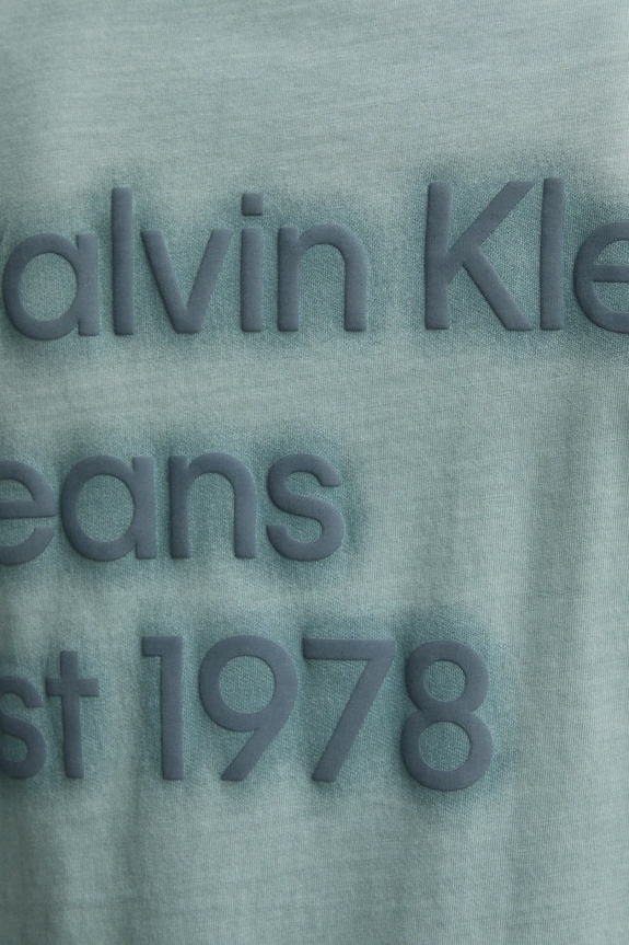 Bavlněné tričko Calvin Klein Jeans J30J327078 šedá