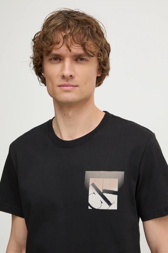 Calvin Klein Jeans t-shirt bawełniany czarny J30J327092