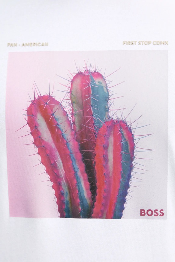 BOSS Orange tricou din bumbac 50535079 alb