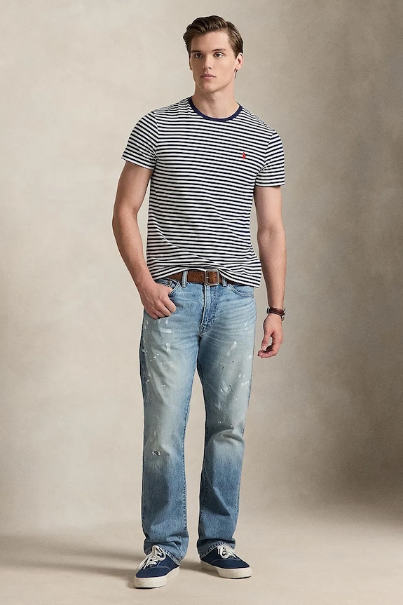 Odzież Polo Ralph Lauren t-shirt bawełniany 710956828 granatowy