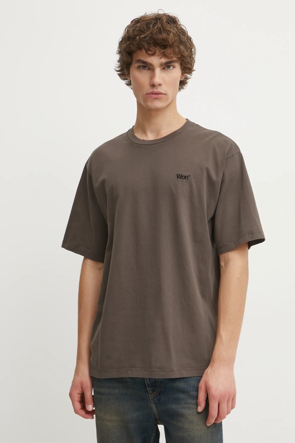 Won Hundred tricou din bumbac imprimeu maro 3415.12063
