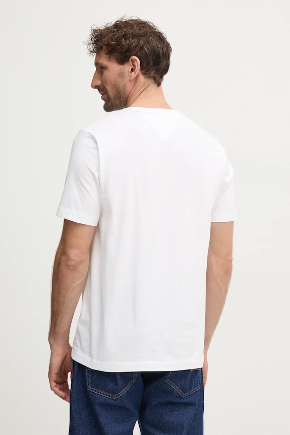 Îmbrăcăminte Tommy Hilfiger tricou bărbați bumbac MW0MW37283 bej