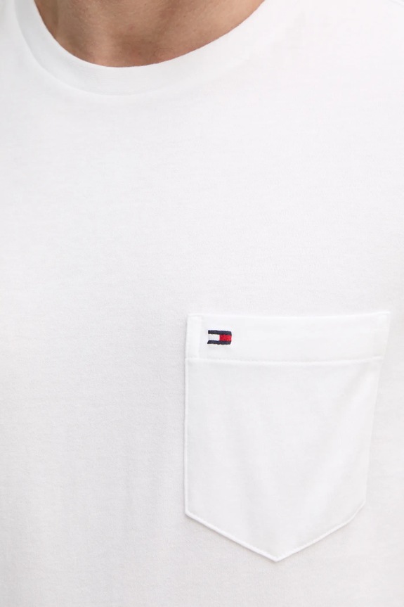 Tommy Hilfiger tričko pánske bavlnené MW0MW37283 béžová