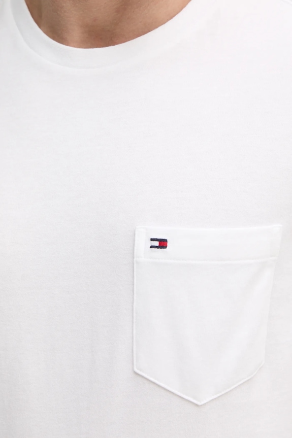 Tommy Hilfiger tricou bărbați bumbac MW0MW37283 bej
