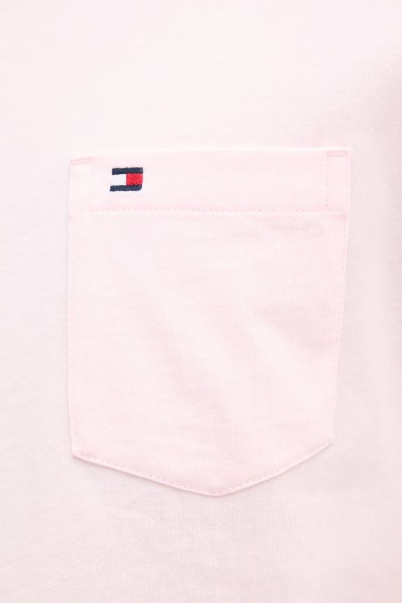 Tommy Hilfiger tricou bărbătesc din bumbac MW0MW37283 roz