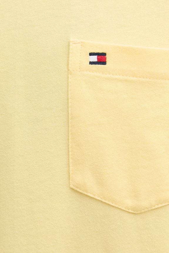 Tommy Hilfiger tričko pánske bavlnené MW0MW37283 žltá
