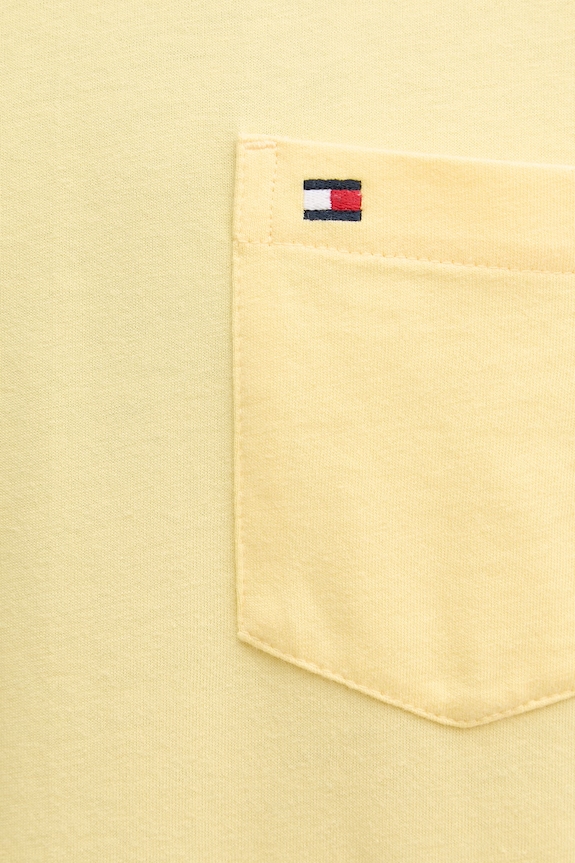 Tommy Hilfiger tričko pánske bavlnené MW0MW37283 žltá