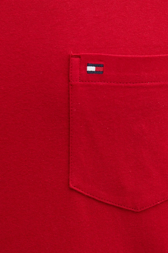 Tommy Hilfiger tričko pánske bavlnené červená MW0MW37283