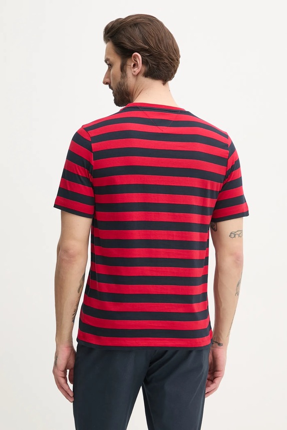 Îmbrăcăminte Tommy Hilfiger tricou bărbătesc din bumbac MW0MW37283 rosu