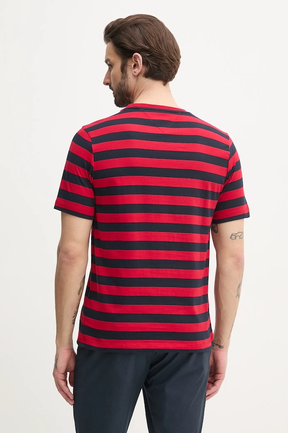 Îmbrăcăminte Tommy Hilfiger tricou bărbătesc din bumbac MW0MW37283 rosu