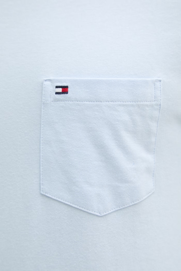 Tommy Hilfiger tričko pánske bavlnené MW0MW37283 modrá