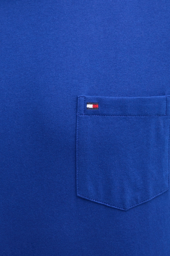 Tommy Hilfiger tričko pánske bavlnené MW0MW37283 modrá
