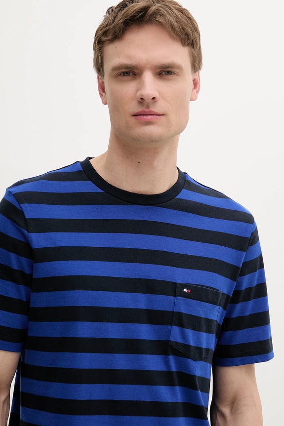 Oblečenie Tommy Hilfiger tričko pánske bavlnené MW0MW37283 tmavomodrá