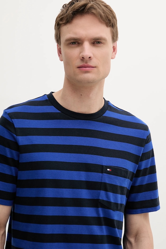 Oblečenie Tommy Hilfiger tričko pánske bavlnené MW0MW37283 tmavomodrá
