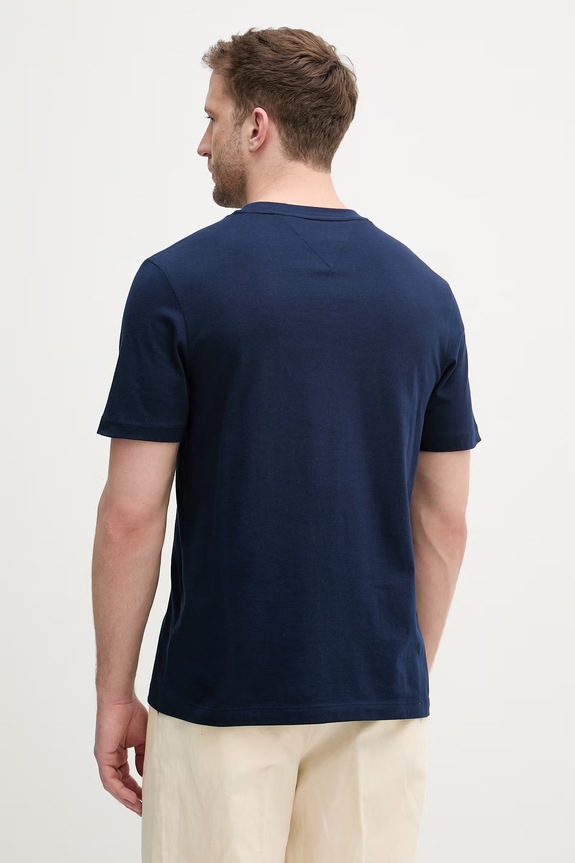 Îmbrăcăminte Tommy Hilfiger tricou bărbătesc din bumbac MW0MW37283 bleumarin