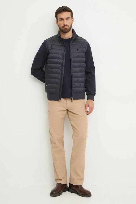 Tommy Hilfiger tričko pánske bavlnené MW0MW37283 tmavomodrá SS26