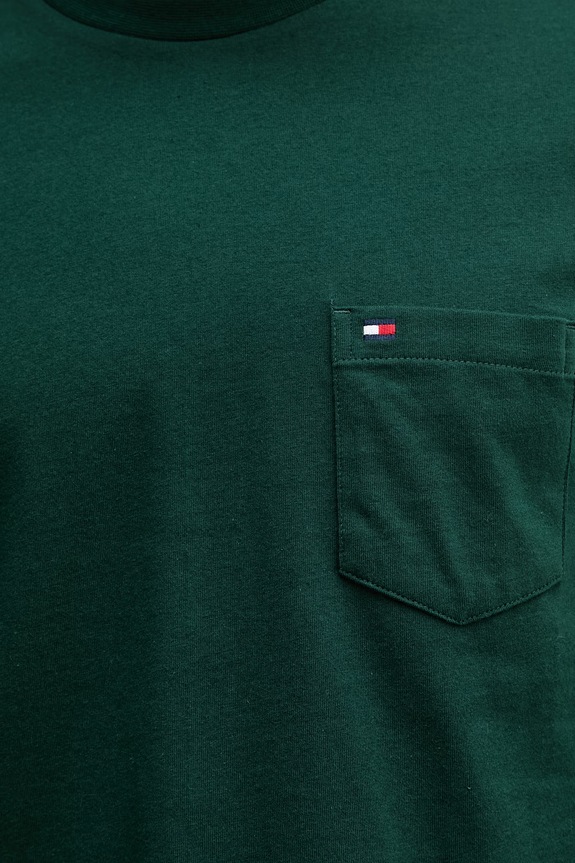 Tommy Hilfiger tricou bărbătesc de bumbac MW0MW37283 verde