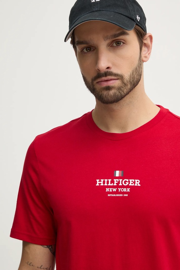 Tommy Hilfiger tricou rosu MW0MW38980