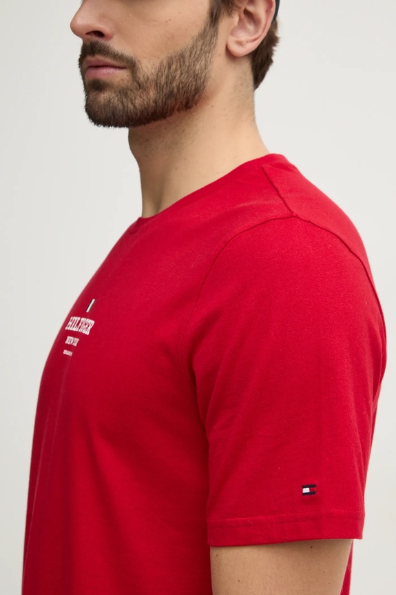 Tommy Hilfiger tricou MW0MW38980 rosu