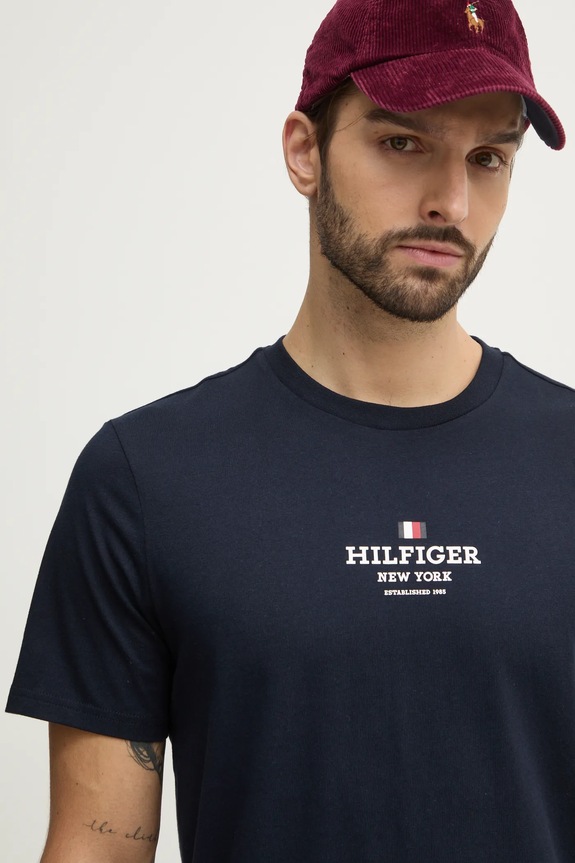 Tommy Hilfiger tricou bleumarin MW0MW38980