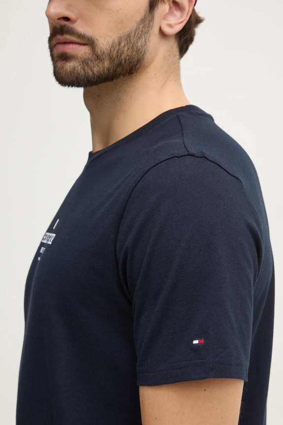 Tommy Hilfiger tricou MW0MW38980 bleumarin